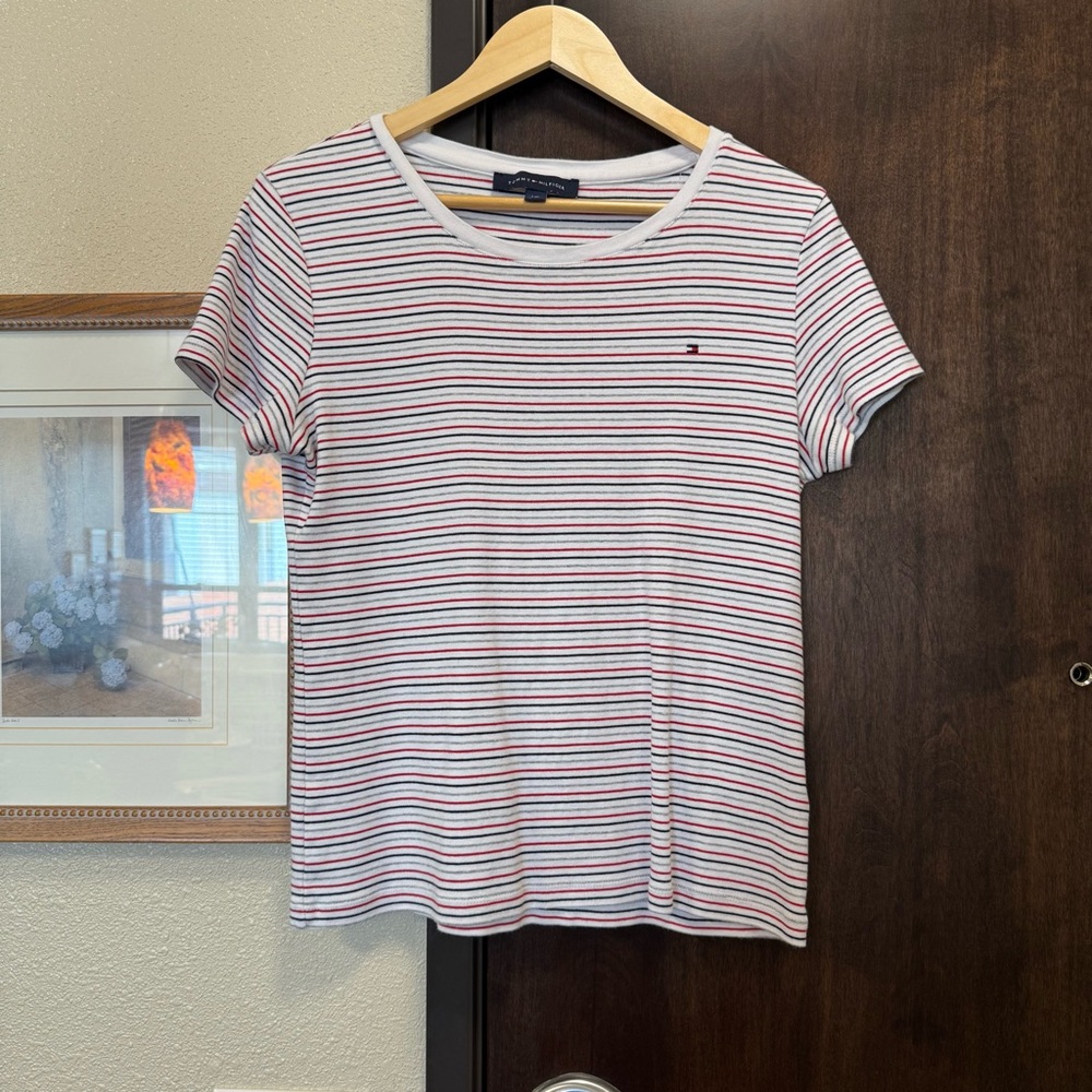 Tommy Hilfiger 100% Cotton Striped Tee